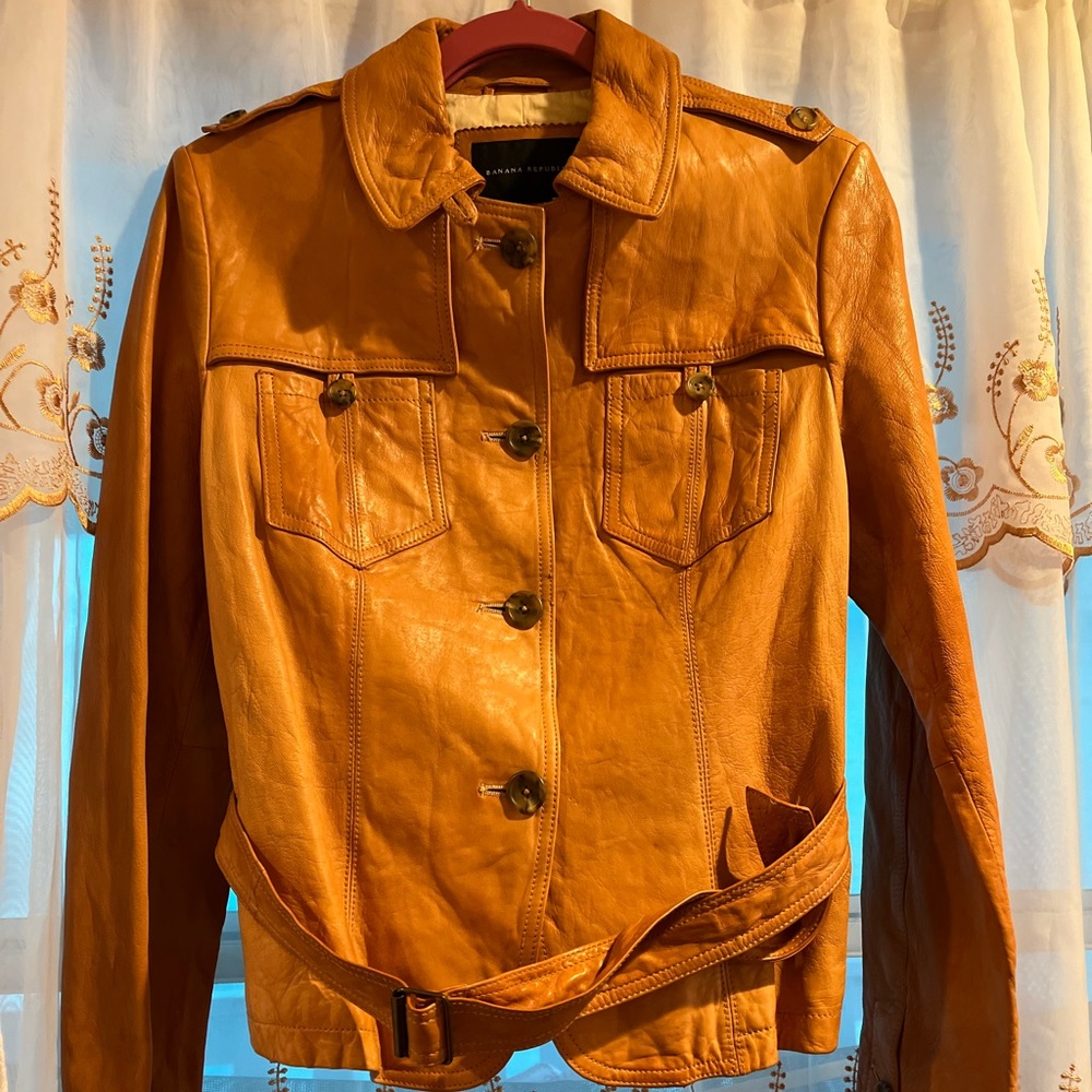 Banana Republic Leather Jacket.